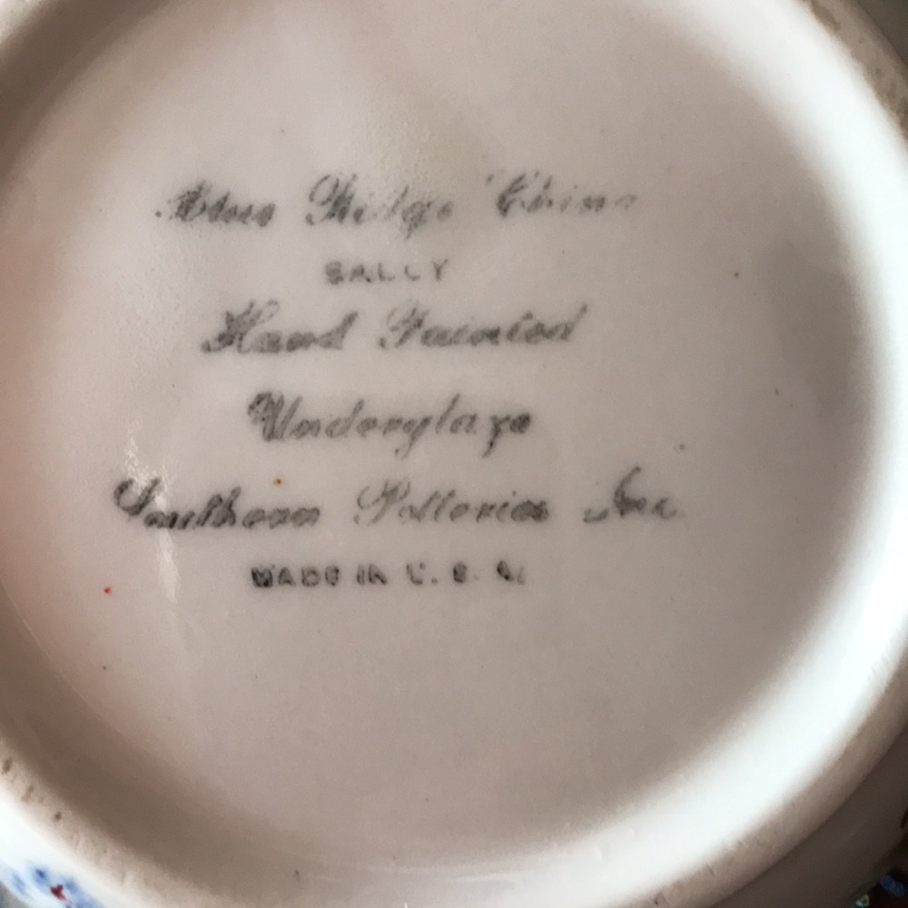 Blue Ridge Hand Painted pitcher - Picture 2 of 2